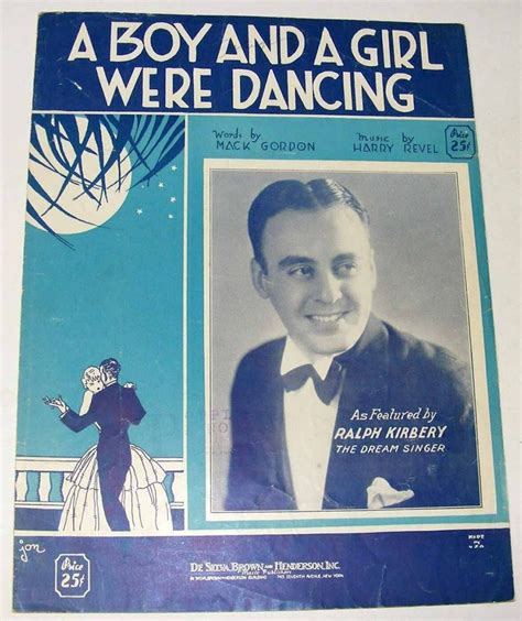 Vintage Sheet Music © 1932 ~ A Boy And A Girl Were Dancing Vintage