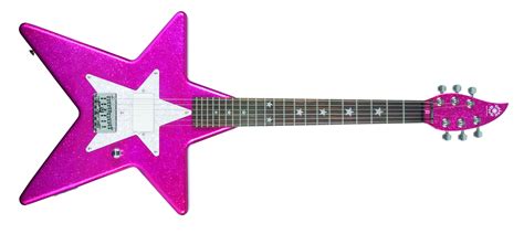 Guitares Electriques Daisy Rock Star Short Scale Atomic Pink Star