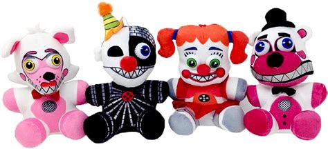 Five Nights At Freddys Sisters Plush Toy Set Of 4 Ennard Funtime
