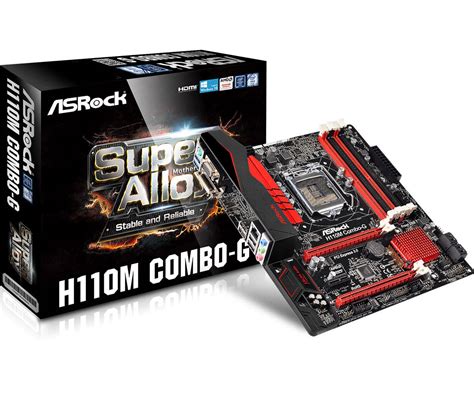 Asrock H110m Combo G Motherboard Specifications On Motherboarddb