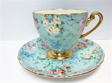 Melody By Shelly Fine Bone China Teacup And Saucer Or Demitasse Cup And