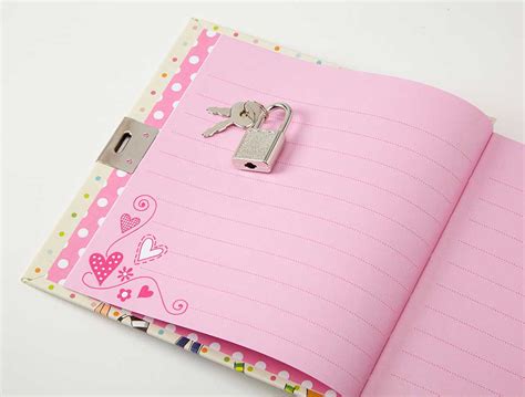 girls rule secret diary with lock and key girls locking diary jewelkeeper
