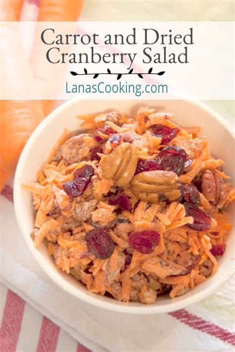 Carrot And Dried Cranberry Salad From Never Enough Thyme