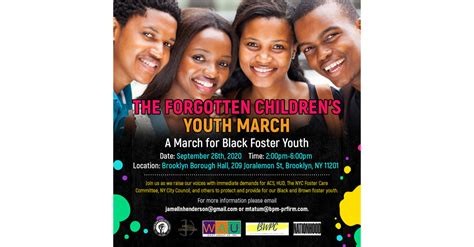 The Forgotten Childrens March A March For Black Foster Youth To Call