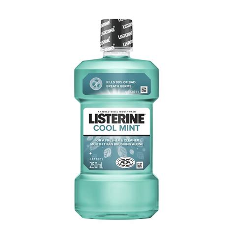 buy listerine mouthwash cool mint 250ml online at chemist warehouse®