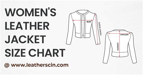 Women Leather Jackets And Coats Size Chart And Measurement Guidelines