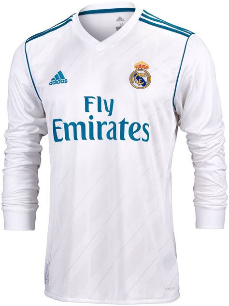 201718 Adidas Real Madrid Ls Home Jerseys