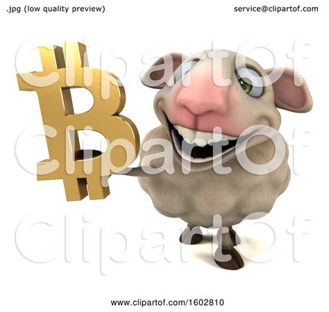 (4 user ratings) 4.6 out of 5 stars. Clipart of a 3d Sheep Holding a Bitcoin Currency Symbol, on a White Background - Royalty Free ...
