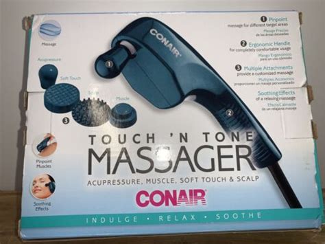 Conair Touch N Tone Massager With 4 Attachments 74108429230 Ebay