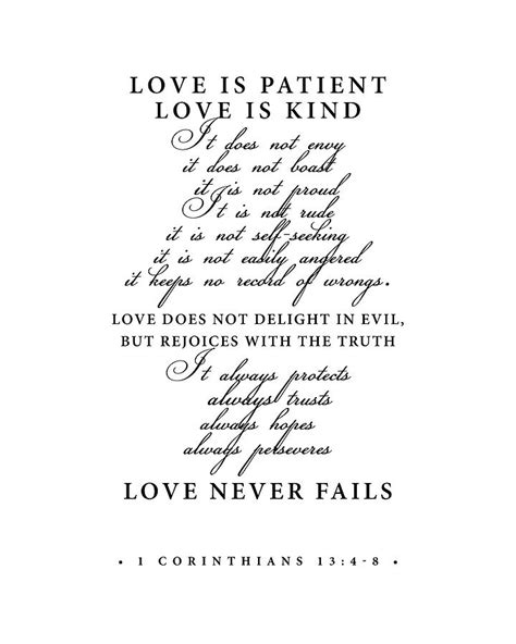 Love Is Patient Love Is Kind Bible Verses 1 Corinthians 13 4 5 Bible