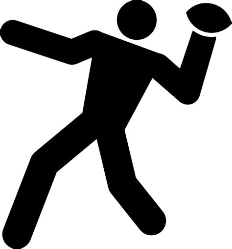 Rugby Player Throwing The Ball Svg Png Icon Free Download 22372