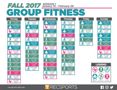 Group Fitness Schedule - FitnessRetro