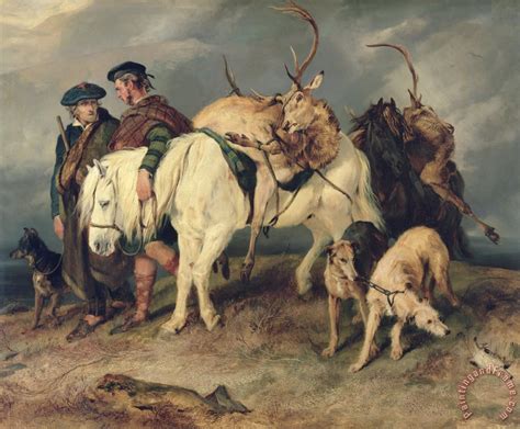 Sir Edwin Landseer The Deerstalkers Return Painting The Deerstalkers