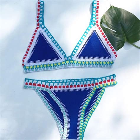 Bikini Set Swimsuit Handmade Brazilian Crochet Bikini Etsy Preppy