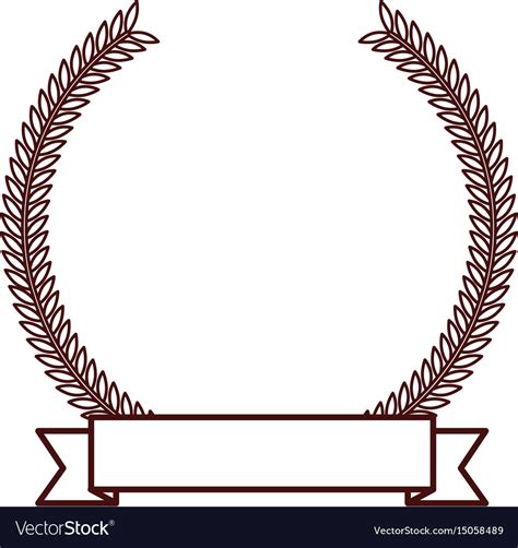 Brown Round Emblem Icon Royalty Free Vector Image