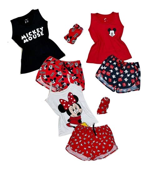 Pack Pijamas Mickey Y Minnie Mouse Mickey Mouse Minnie Envío Gratis