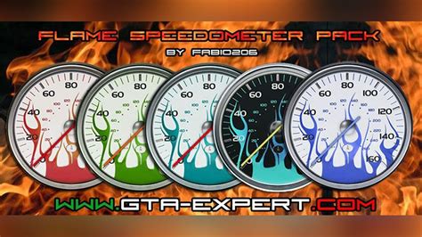 Download Flame Speedometer Pack For Gta 4