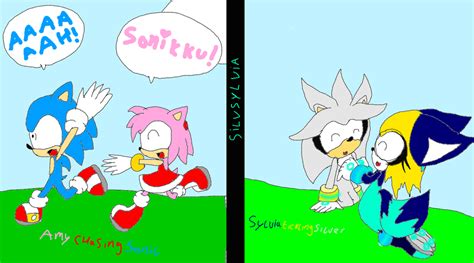 Amy Chasing Sonic Sylvia Tickles Silver By Arty Sylvi 14