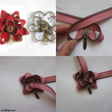 Diy Zipper Flower Tutorial Handmade Na Różne Diy Zszywkapl