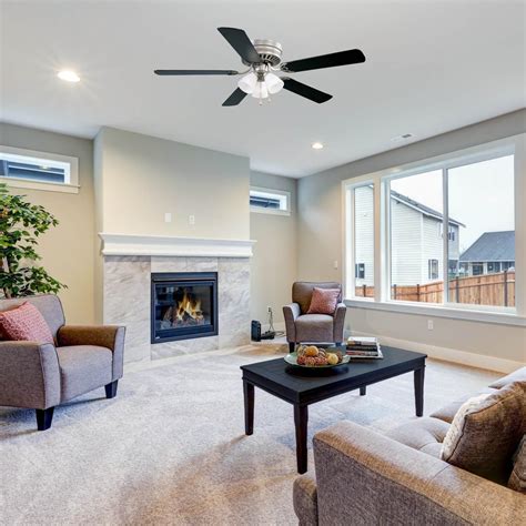 Millbridge Satin Nickel 52 Inch LED Reverse Airflow Ceiling Fan ǀ