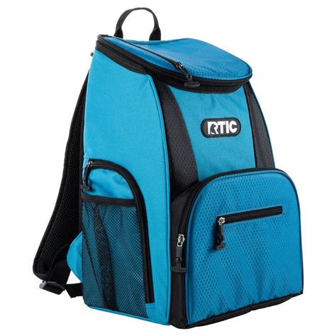 Rtic Lightweight 15 Can Backpack Cooler Light Blue And Black Adjustable