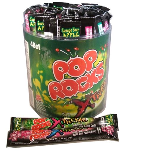 Pop Rocks Extreme Sour Candy 48 Count Tub Sour Candy Online Candy