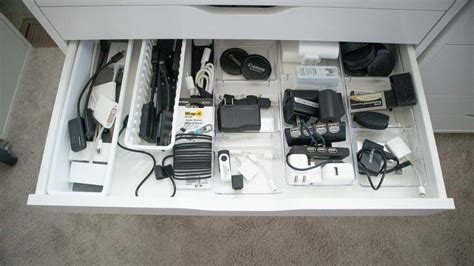 I love how she compliments those cabinets with the ikea ps cabinet ($100) along the other wall in this next picture. DIY Drawer Divider & Organizer for IKEA Alex Cabinet (No ...