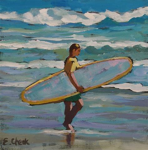 Surfer Painting Archival Print 6x6 Etsy Surfer Painting Surf