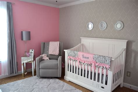 Graces Pink And Gray Chic Nursery Project Nursery Chic Nursery