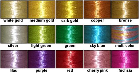 Metallic Machine Embroidery Thread Kit 15 Colors Threadelight 40wt