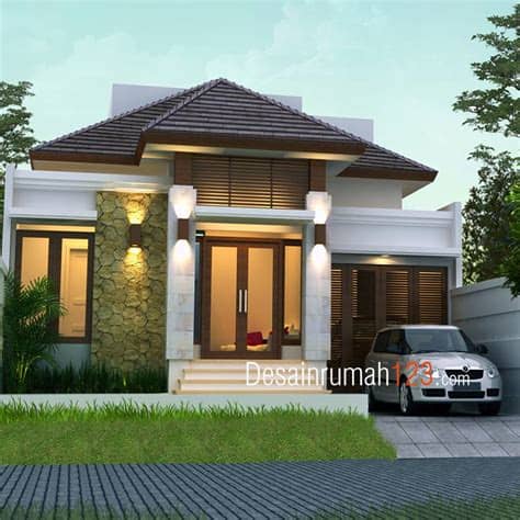 Temukan semua inspirasi dan ide 10. Desain Rumah 1 Lantai Bergaya Tropis di Lahan 10 x 20 M2 ...