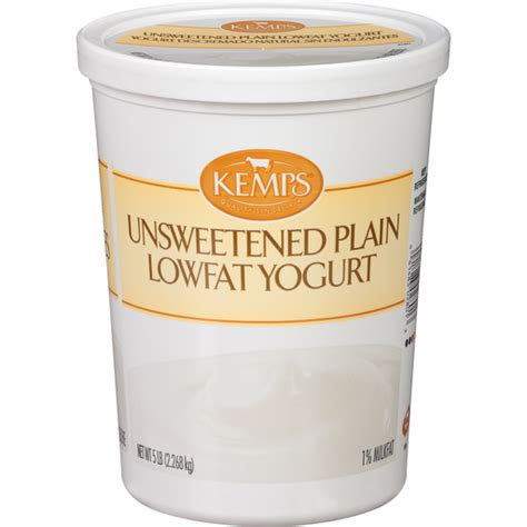 Kemps Unsweetened Plain Lowfat Yogurt 5 Lb Tub Shop Wades Piggly