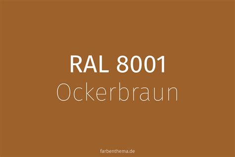 RAL 8001 Ockerbraun Farbenthema