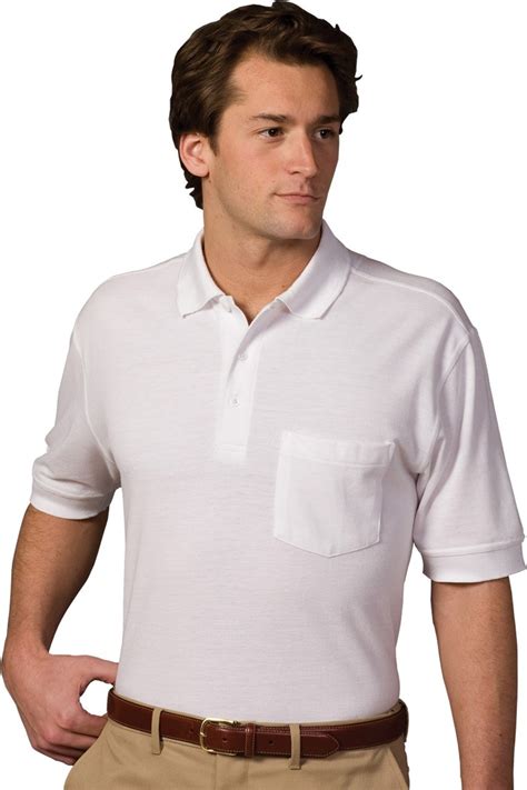 Unisex Pique Cottonpoly Blend Short Sleeve Polo Shirt With Chest
