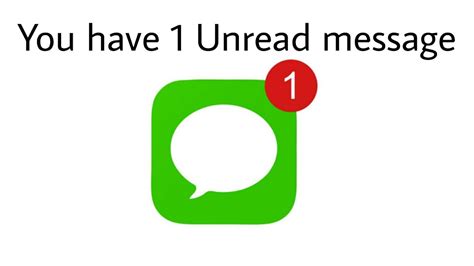 You Have 1 Unread Message Youtube