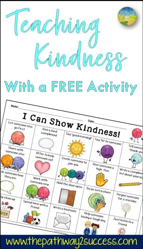 Teaching Kindness With A Free Activity In 2020 Teaching Kindness