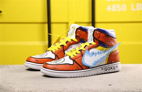 Painter paints on shoes in solid color by hand with using special pigment. Custom Air Jordan 1 Son GoKu Dragon Ball Z | Air jordans ...