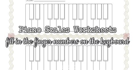 Blank Scale Keyboards Worksheet Colourful Keys