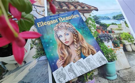 Elegant Beauties Grayscale Coloring Book By Lazareva Alena