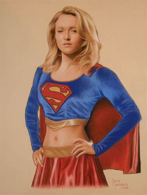 ernie centofanti hayden panettiere as supergirl in wallace harrington s supergirl art comic