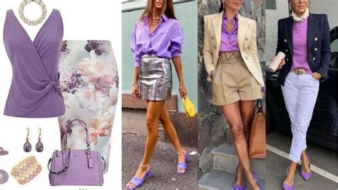 Combinaciones Y Looks Con Blusa Lila Ideas 2022💞combinations And Looks With Lilac Blouse Ideas