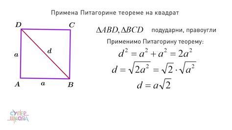 Pitagorina Teorema Kvadrat I Pravougaonik Matematika Za 7 Razred