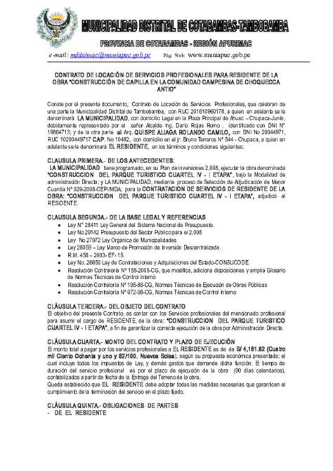 Introducir 83 Imagen Modelo De Contrato De Obra Por Administracion