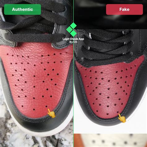The toe box’s perforations in 2020 | Air jordans, Fake shoes, Jordan 1