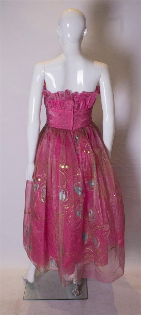 Tailoring time is displayed on each dress's product page. Vintage Hand Painted Prom Dress For Sale at 1stdibs