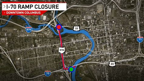 Traffic Alert Road Construction Closes I 70 Wb To Sr 315 Nb In