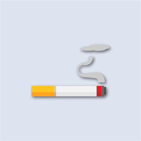 Premium Vector Cigarette Vector Illustration Cigarette Flat Icon