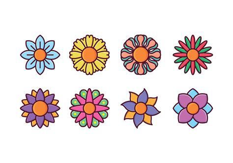 Free Flower Icon Set 134679 Vector Art At Vecteezy