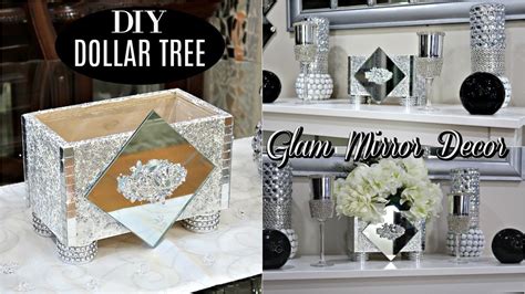 Diy Dollar Tree Glam Mirror Box Decor Diy Glam Home Decor Idea Youtube