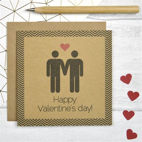 Gay Valentines Card By Pink And Turquoise